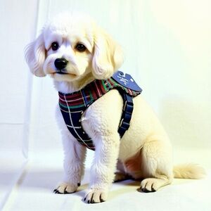 Vera Bradley Pet Dog Harness in the Tartan Plaid pattern Fleece Lined Size M New